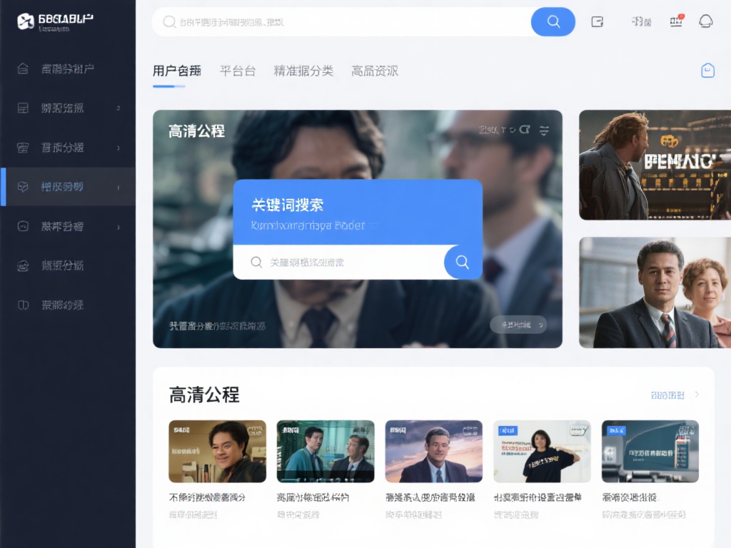 用户只需要简单搜索关键词即可获得想要的高